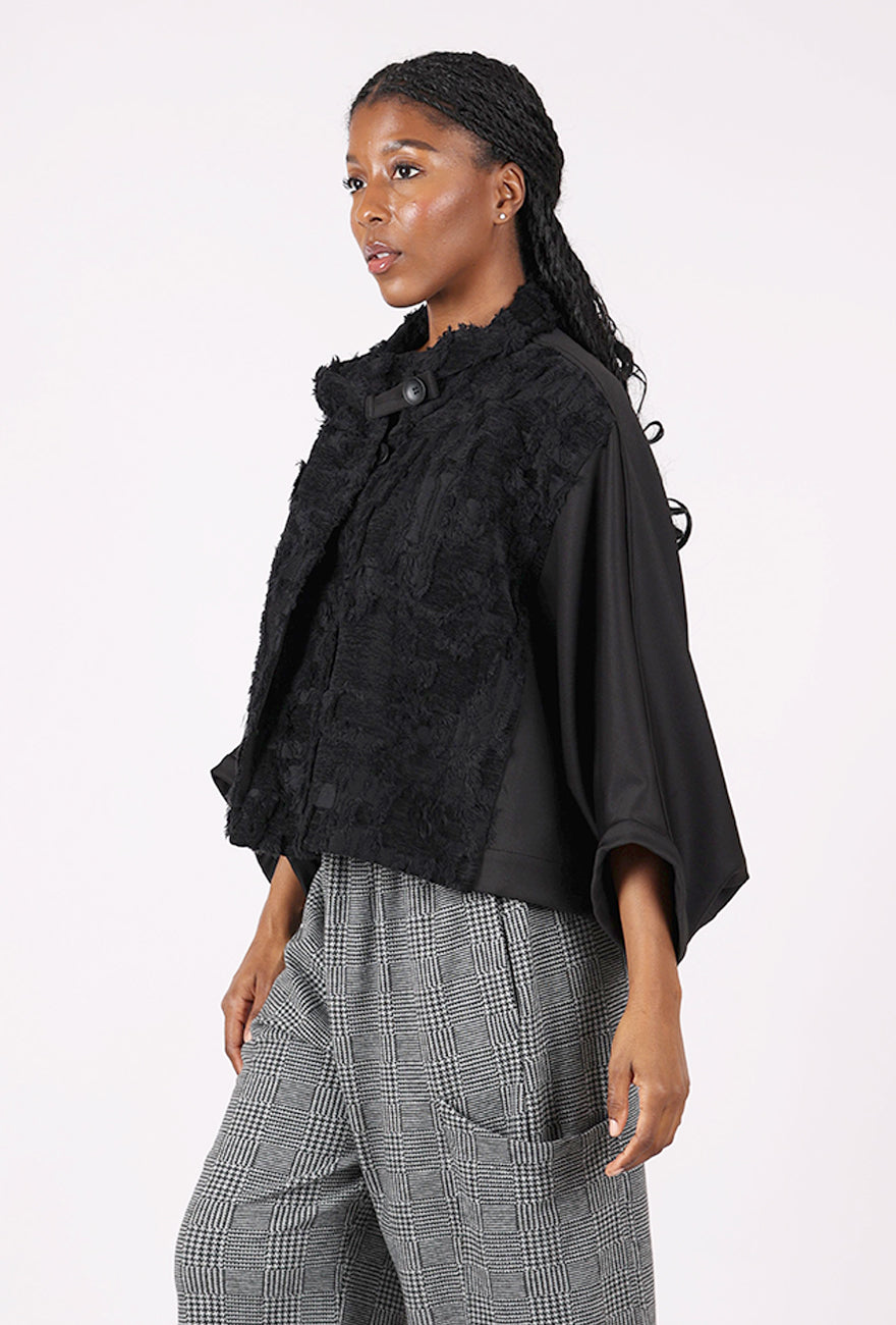 Moyuru Texture Play Jacket, Black 