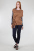 M. Rena Asym Tie-Detail Sweater, New Camel 