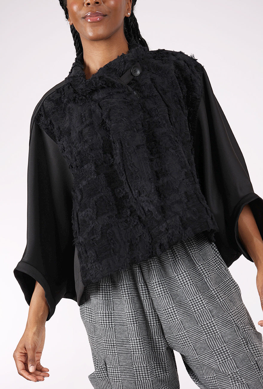 Moyuru Texture Play Jacket, Black 