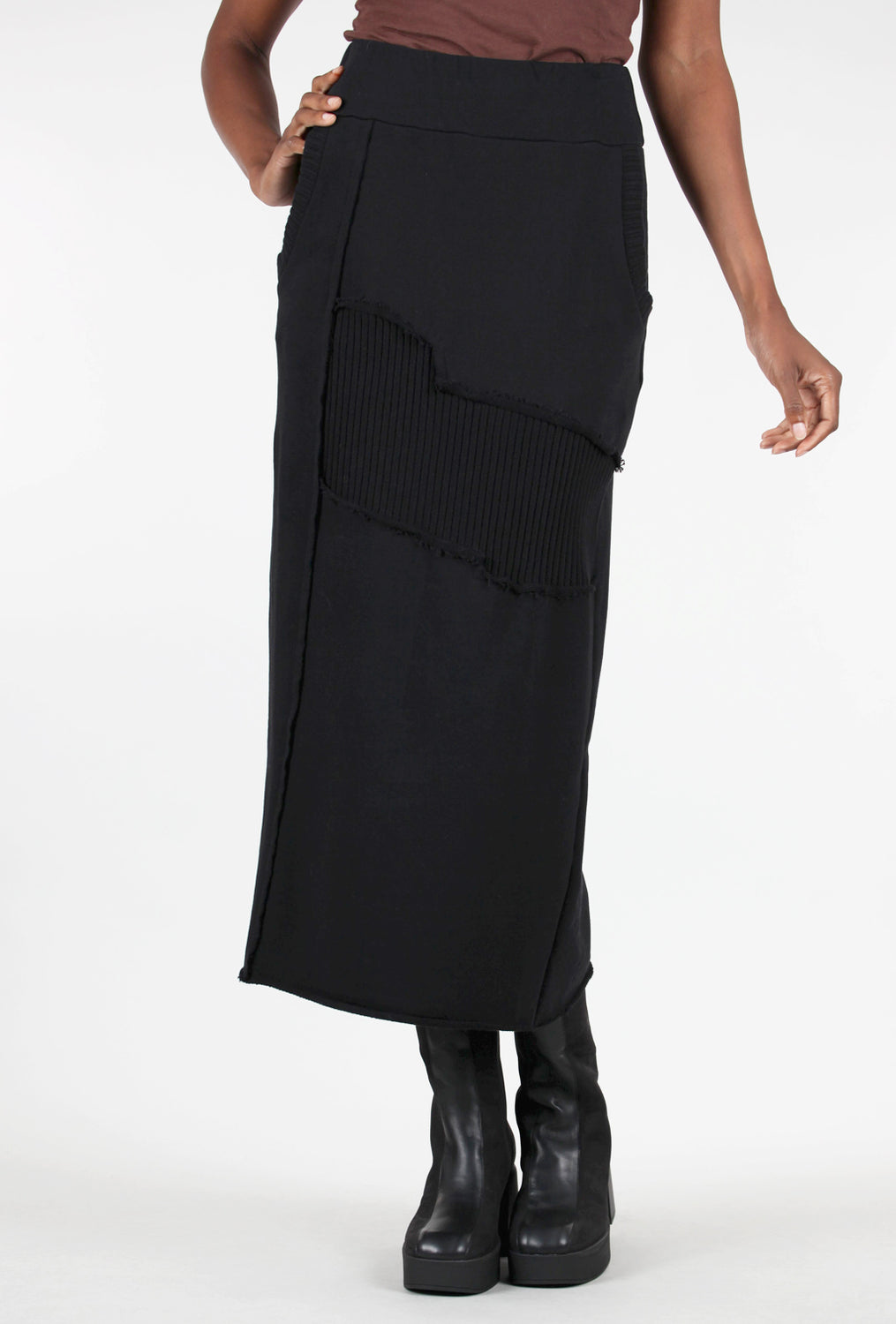 Studio B3 Lovery Patch Skirt, Black 