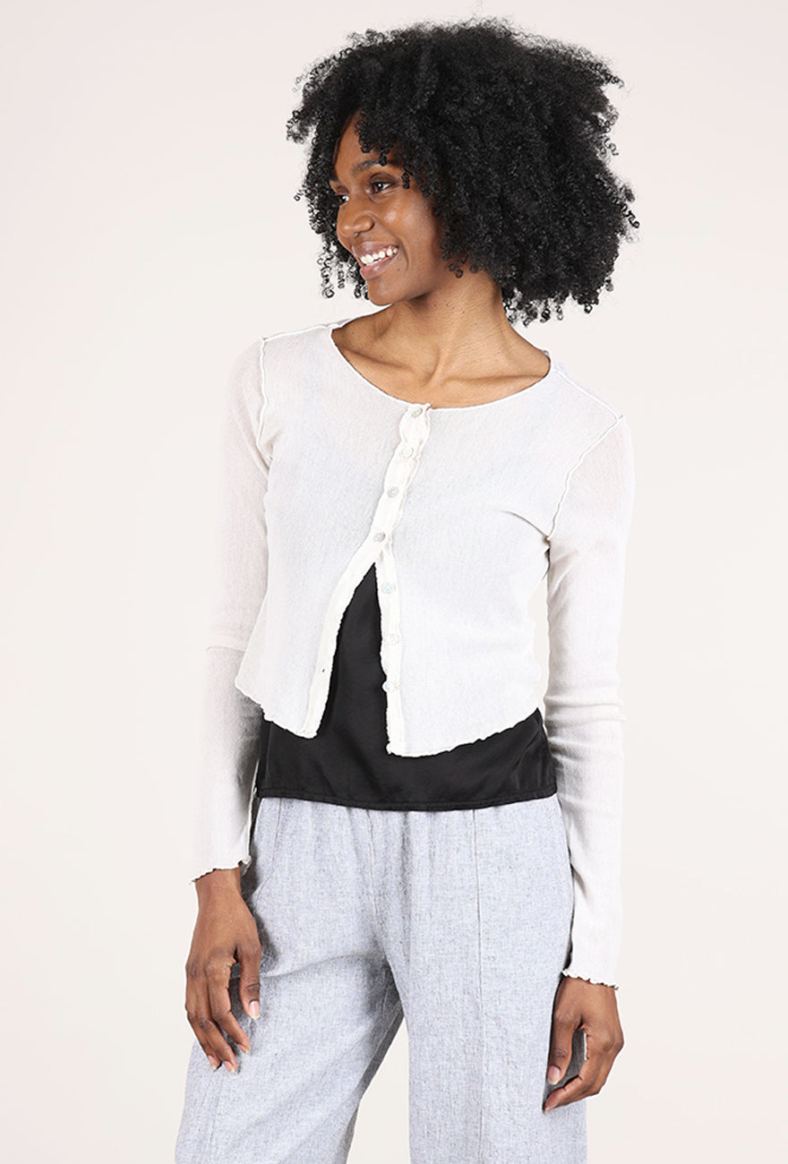 Cut Loose Tulle Shrunken Cardie, Jicama – Evie Lou