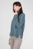 Lilla P Contrast Tipped Relaxed Tneck, Heron 