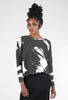 Andrea Greer Brush Stroke Top, Black/White 