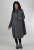 Rundholz Tattered Wool Long Coat, Rock Gray 