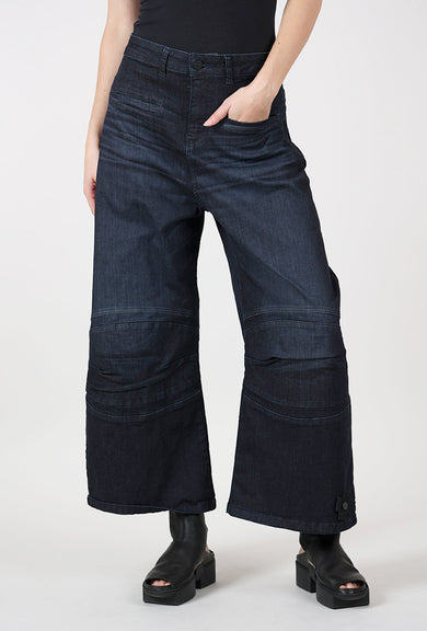 Pluslavie Bubble Crop Denim, Dark Blue 