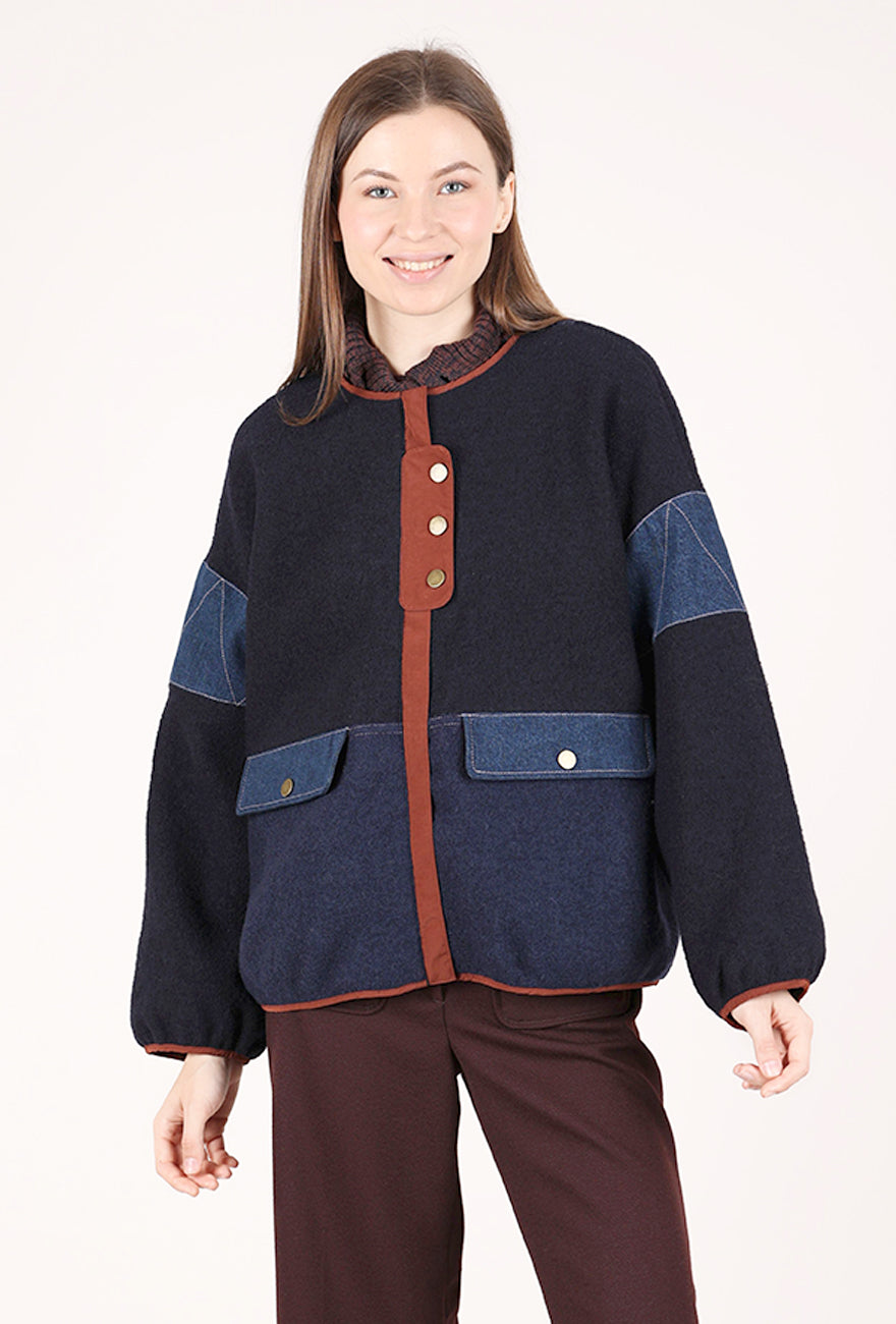 Cold Night Jacket, Indigo
