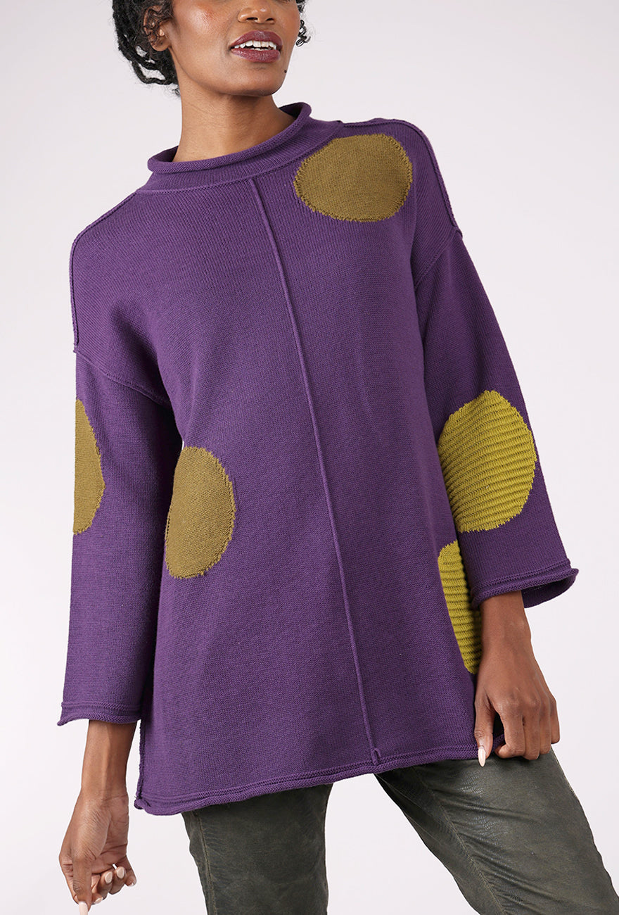 Olivia by Habitat Statement Circle Back Tunic, Violet 
