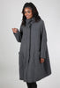 Rundholz Tattered Wool Long Coat, Rock Gray 