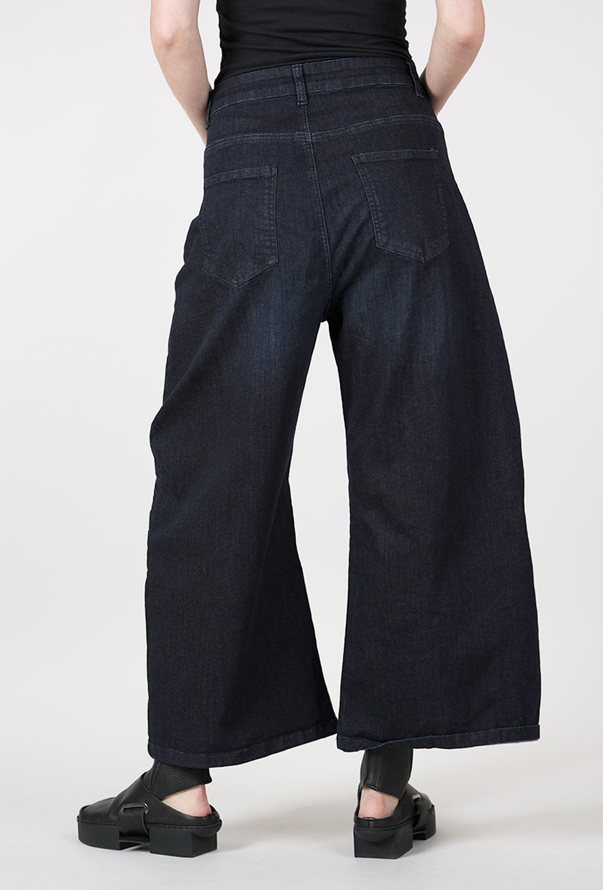 Pluslavie Bubble Crop Denim, Dark Blue 