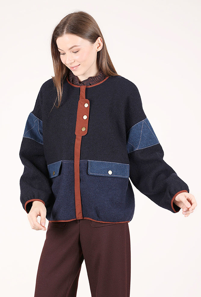 Cold Night Jacket, Indigo