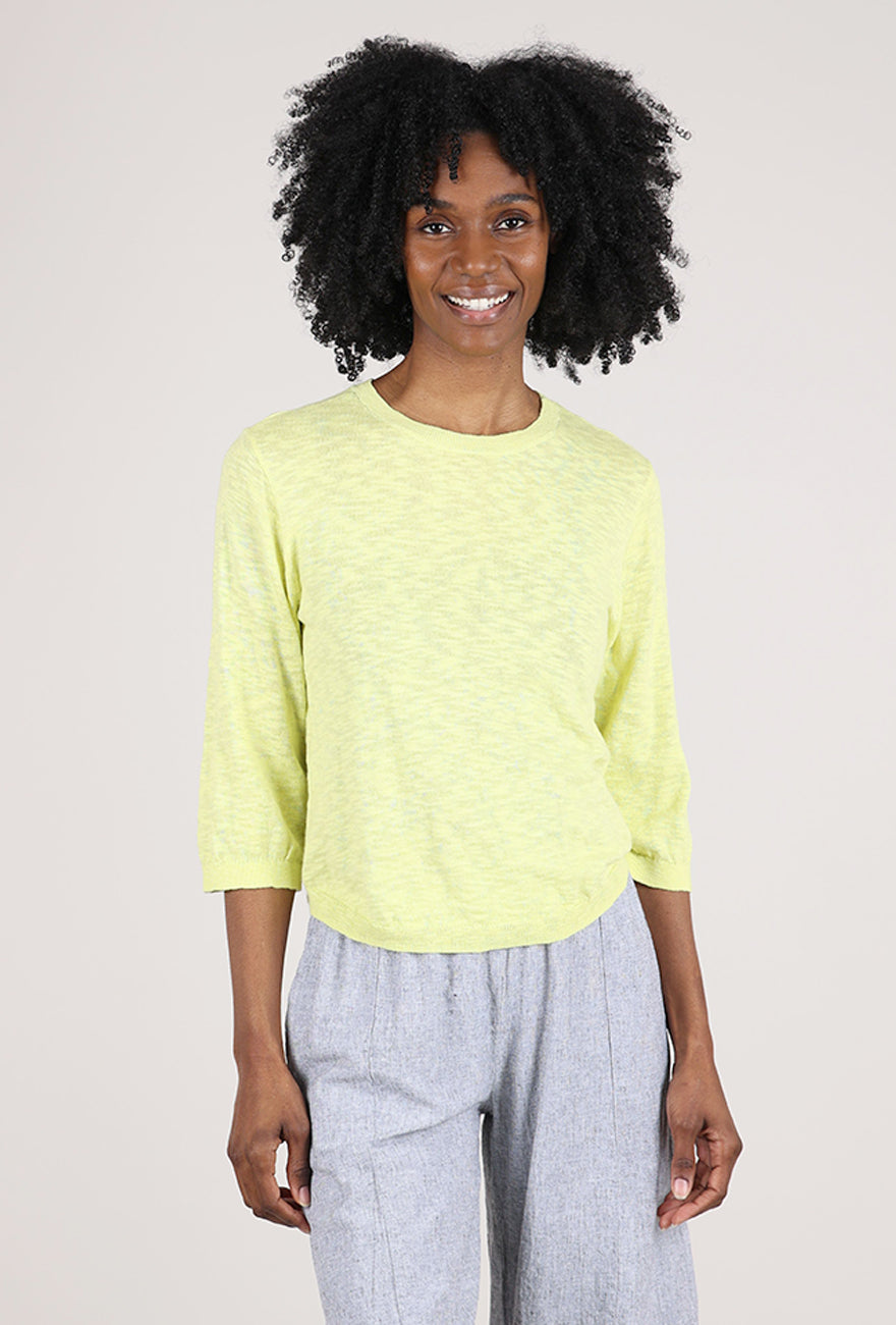 Mododoc 3/4-Sleeve Swing Sweater, Lush Pear 