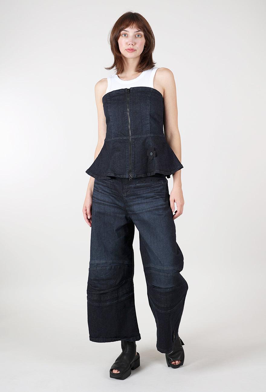 Pluslavie Blue Shape Corset, Dark Blue 