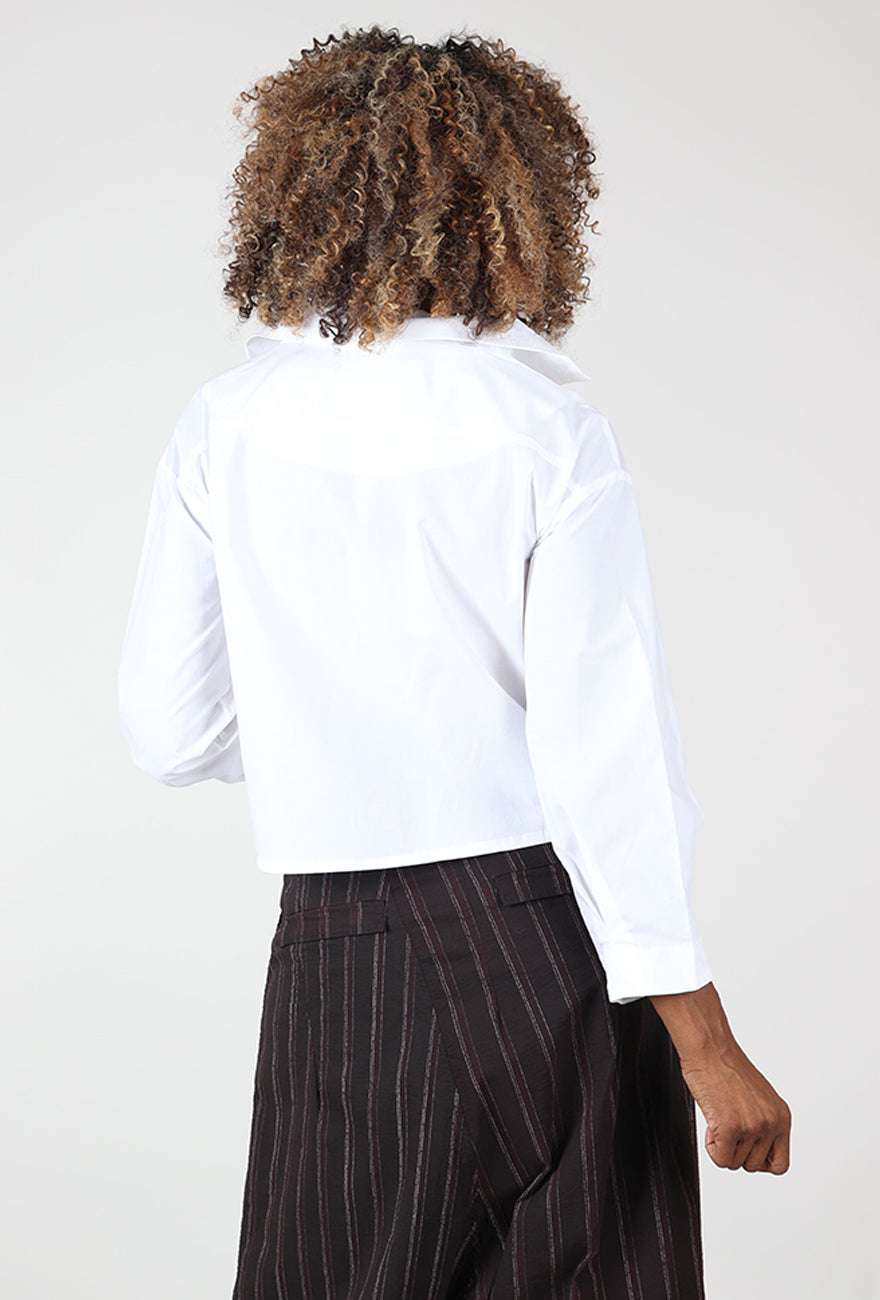 Ozai Beatrice Button Up, White 