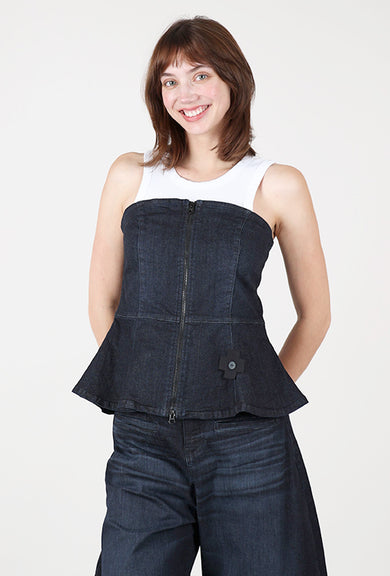 Pluslavie Blue Shape Corset, Dark Blue 