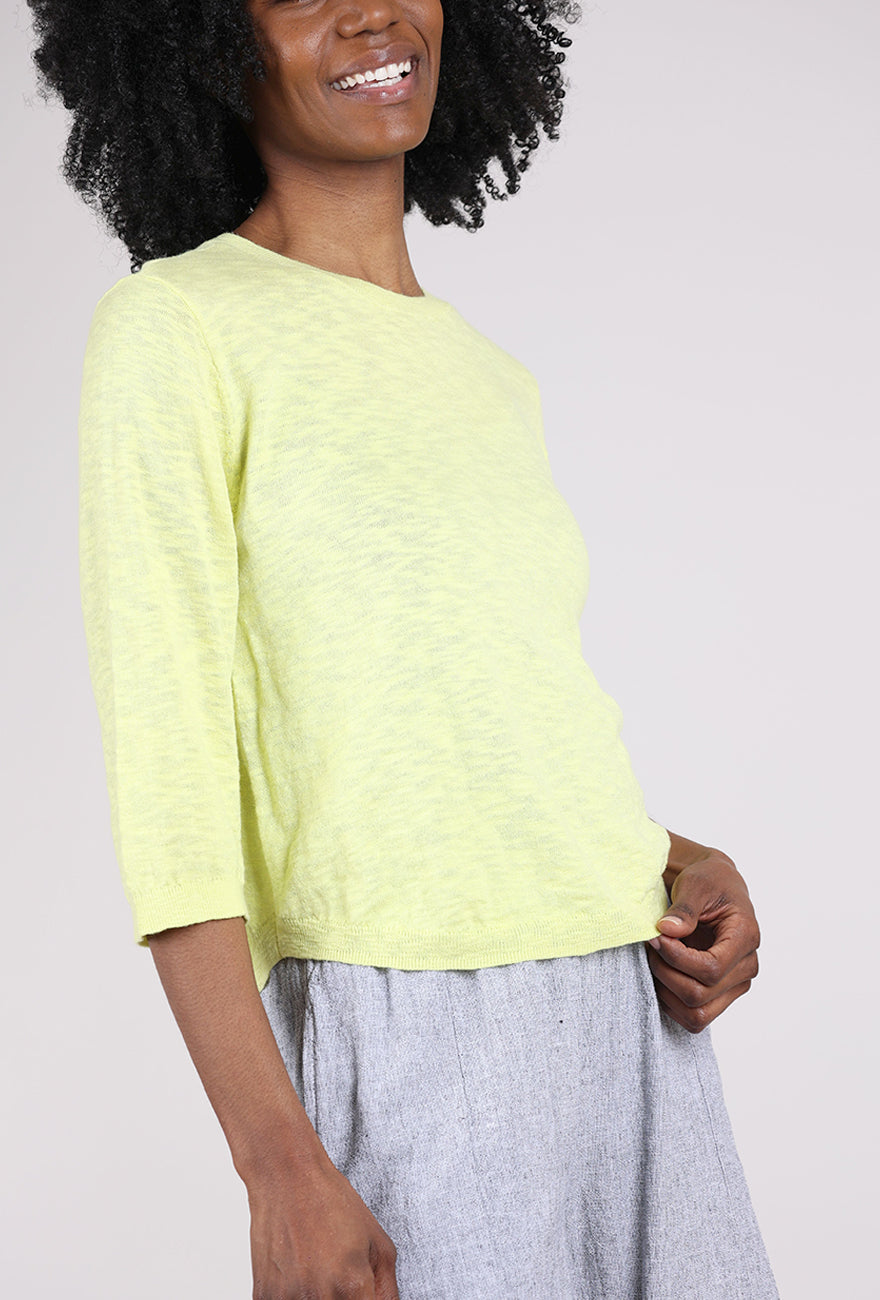 Mododoc 3/4-Sleeve Swing Sweater, Lush Pear 
