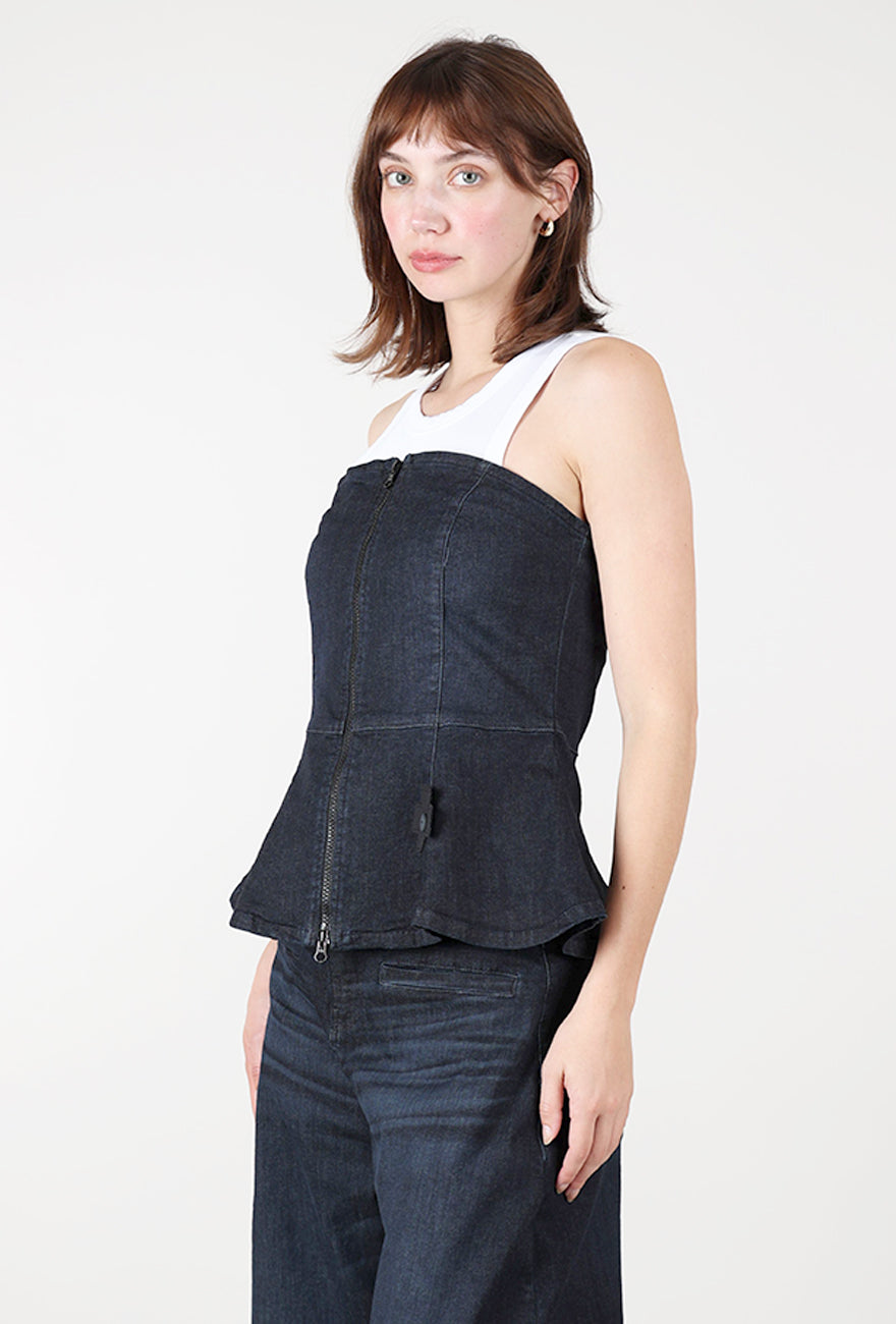 Pluslavie Blue Shape Corset, Dark Blue 