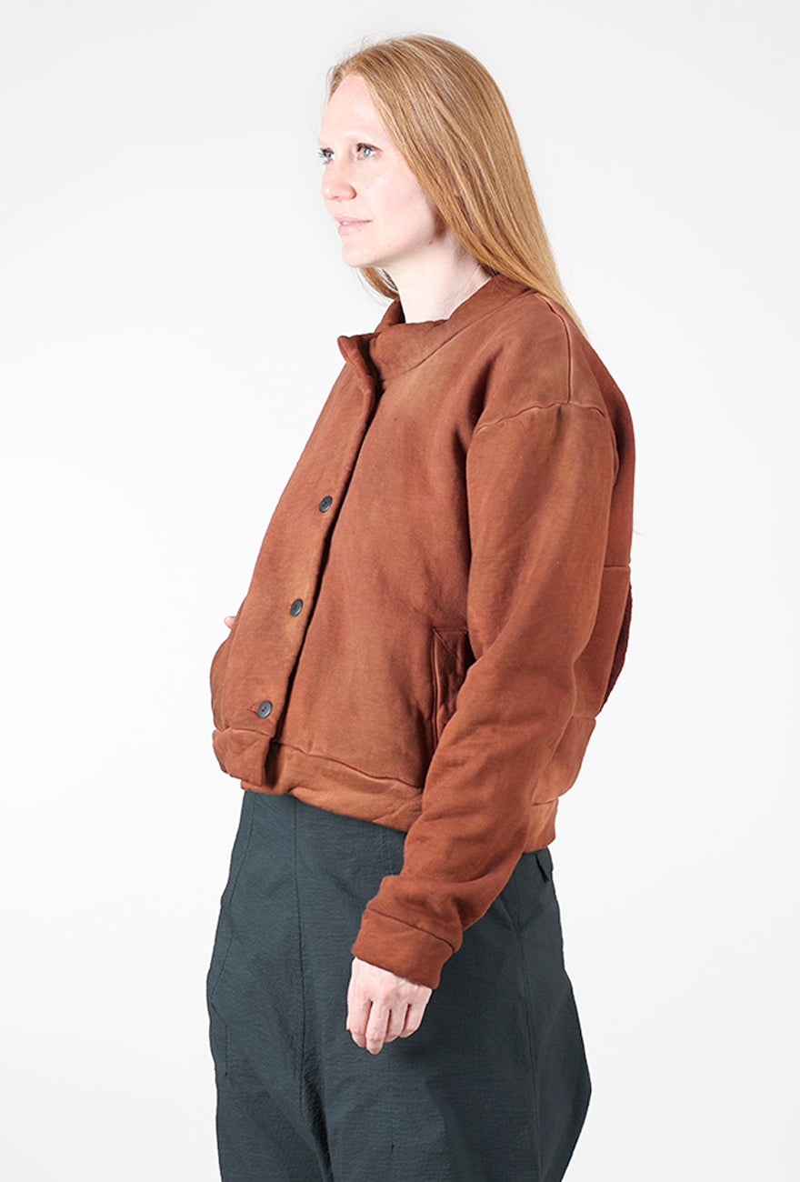 Alum Fleece Jacket, Rust Angle 3
