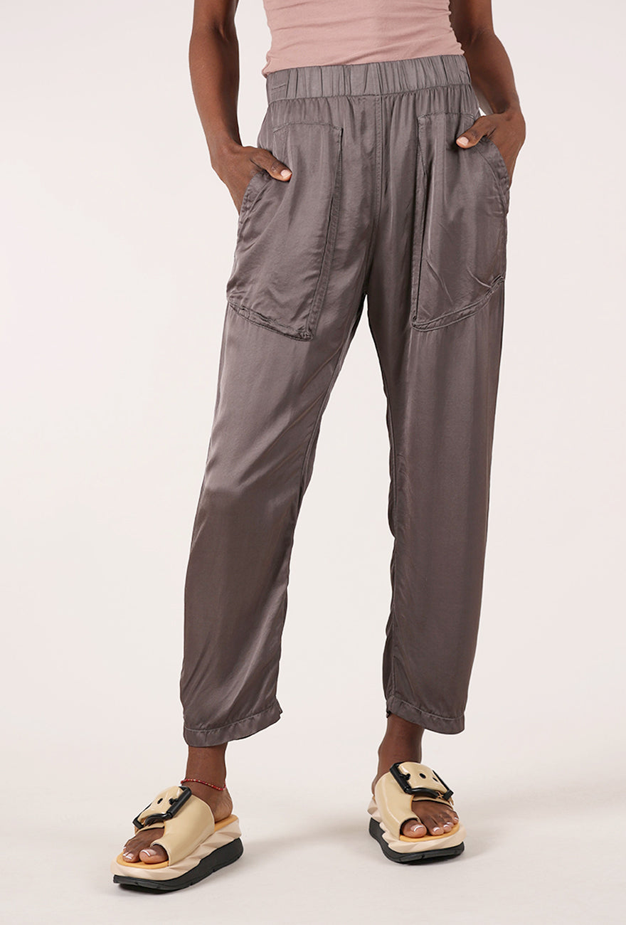 Easy Does It Satin Pant, Dior Gray