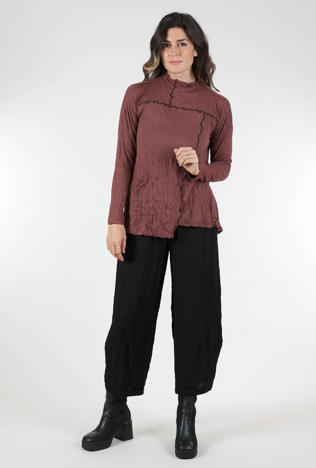 Chalet Becki Crinkle Top, Brick 