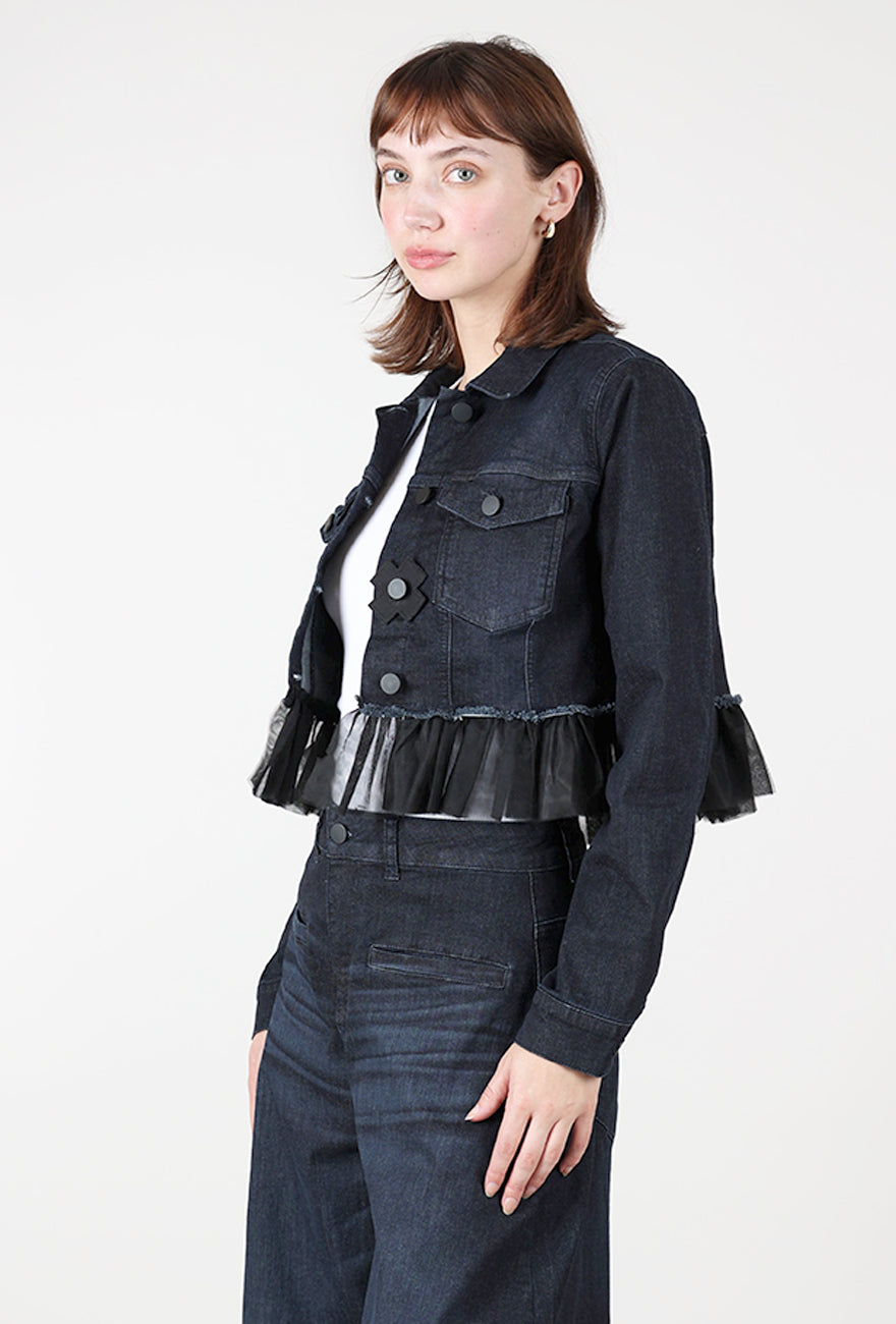 Pluslavie Sugar Denim Jacket, Dark Blue 