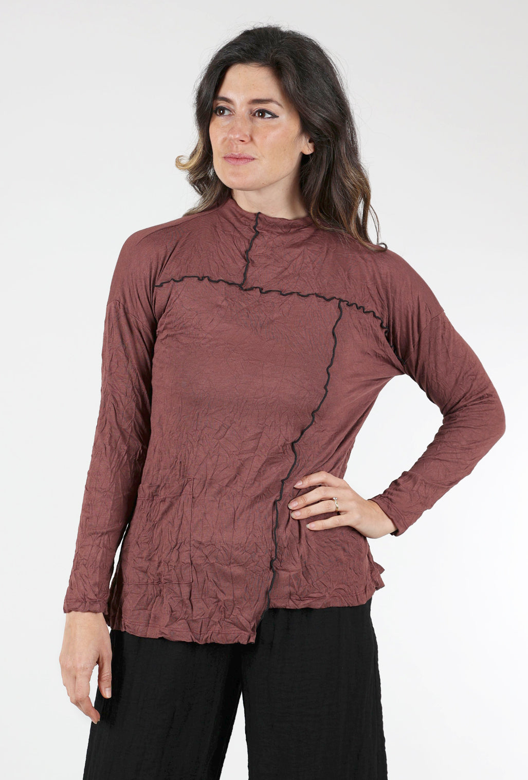 Chalet Becki Crinkle Top, Brick 