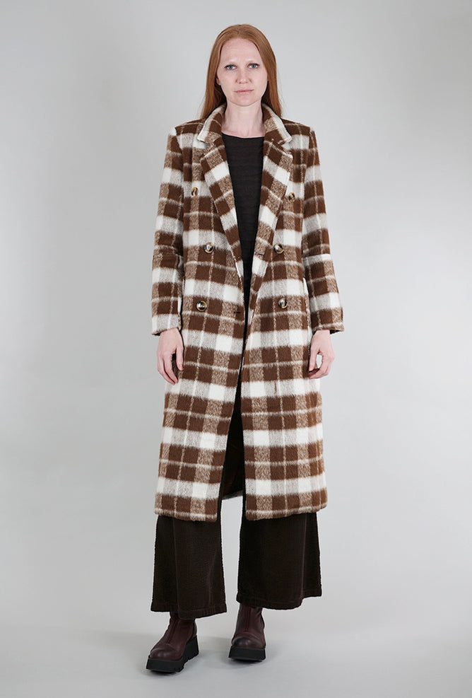 Pink Martini Striped Petra Coat, Brown 