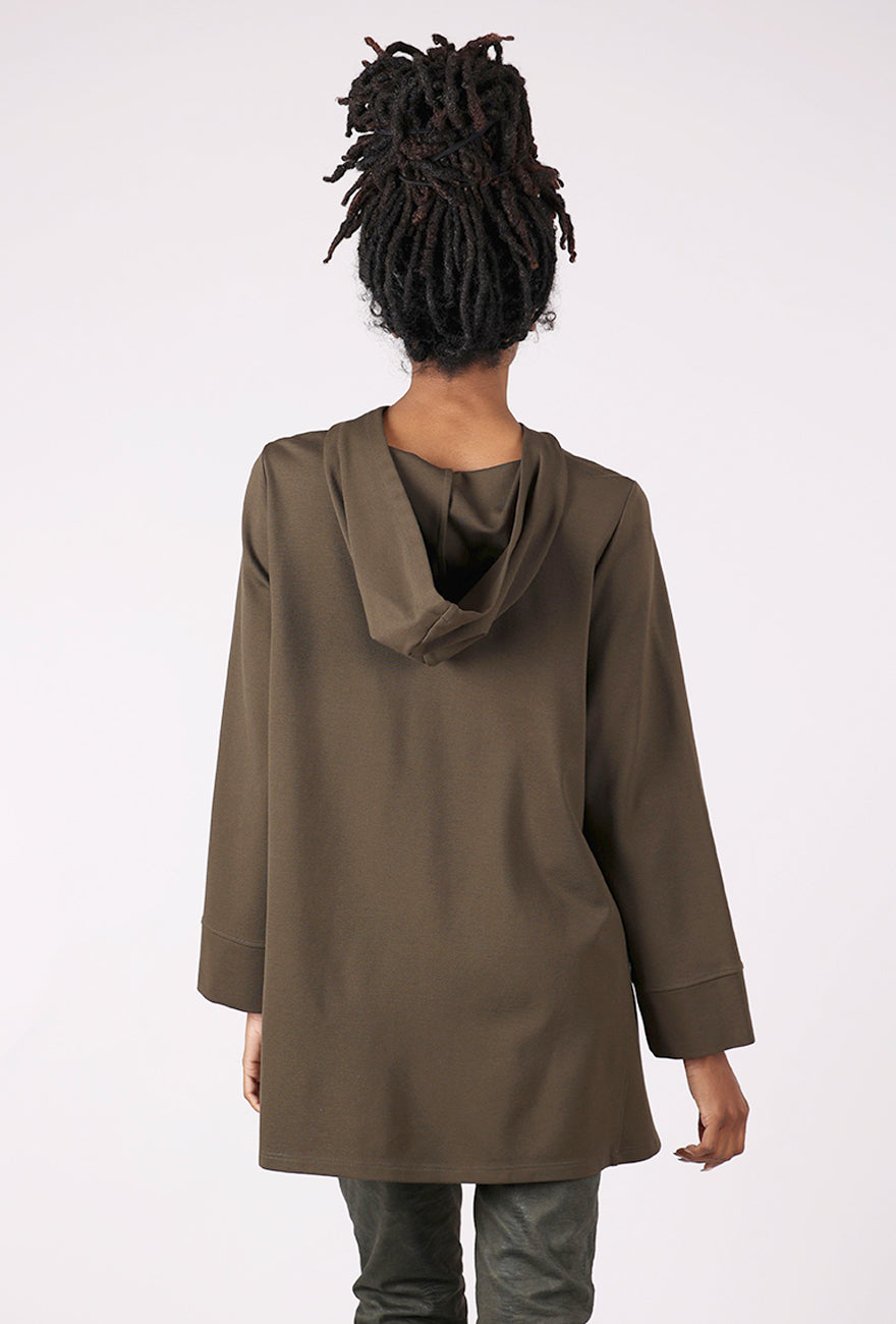 Noen Ponte Tunic Hoodie, Forest 