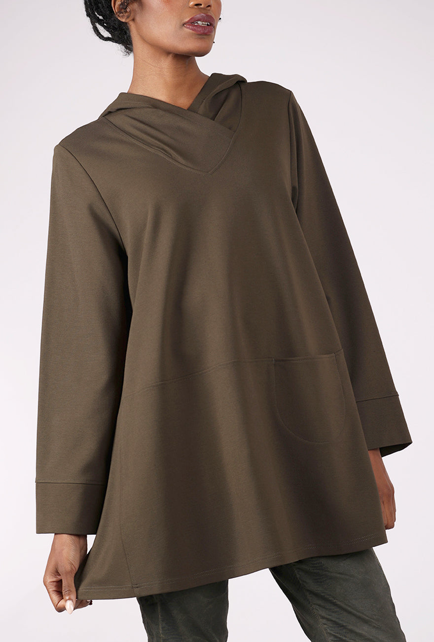 Noen Ponte Tunic Hoodie, Forest 