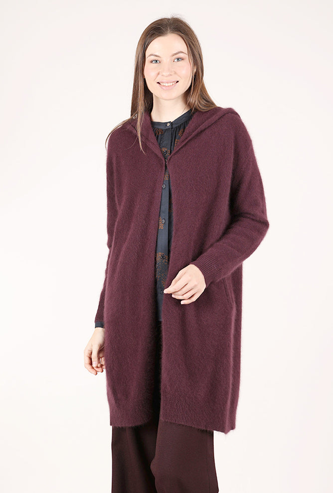 Estheme Cashmere Capuche Hooded Duster, Soja 