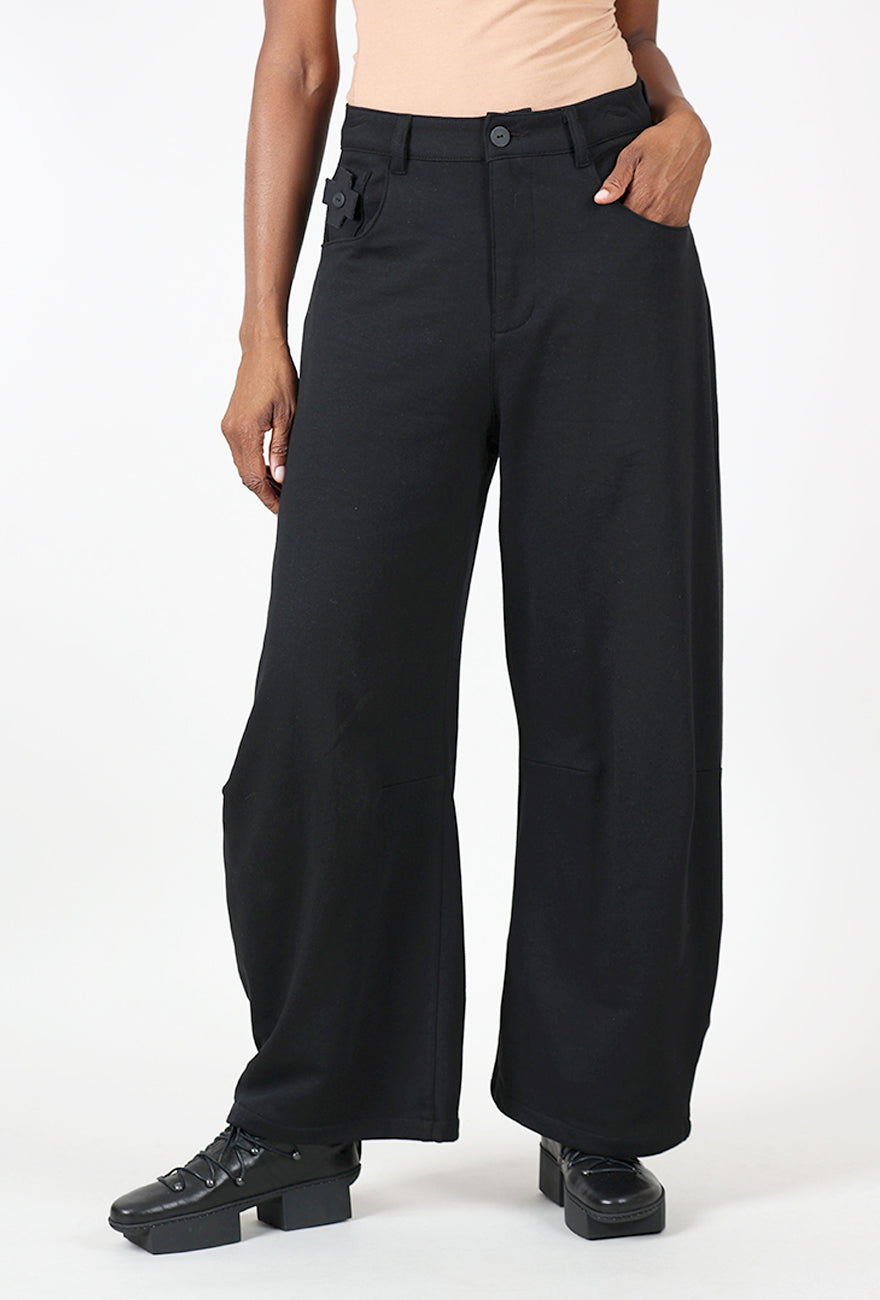Sweat Balloon Pant, Black