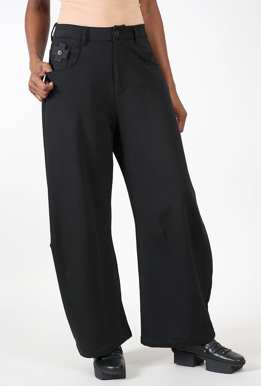 Sweat Balloon Pant, Black
