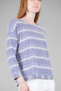 Habitat Linen Knit Stripe Boatneck Tee, Royal 