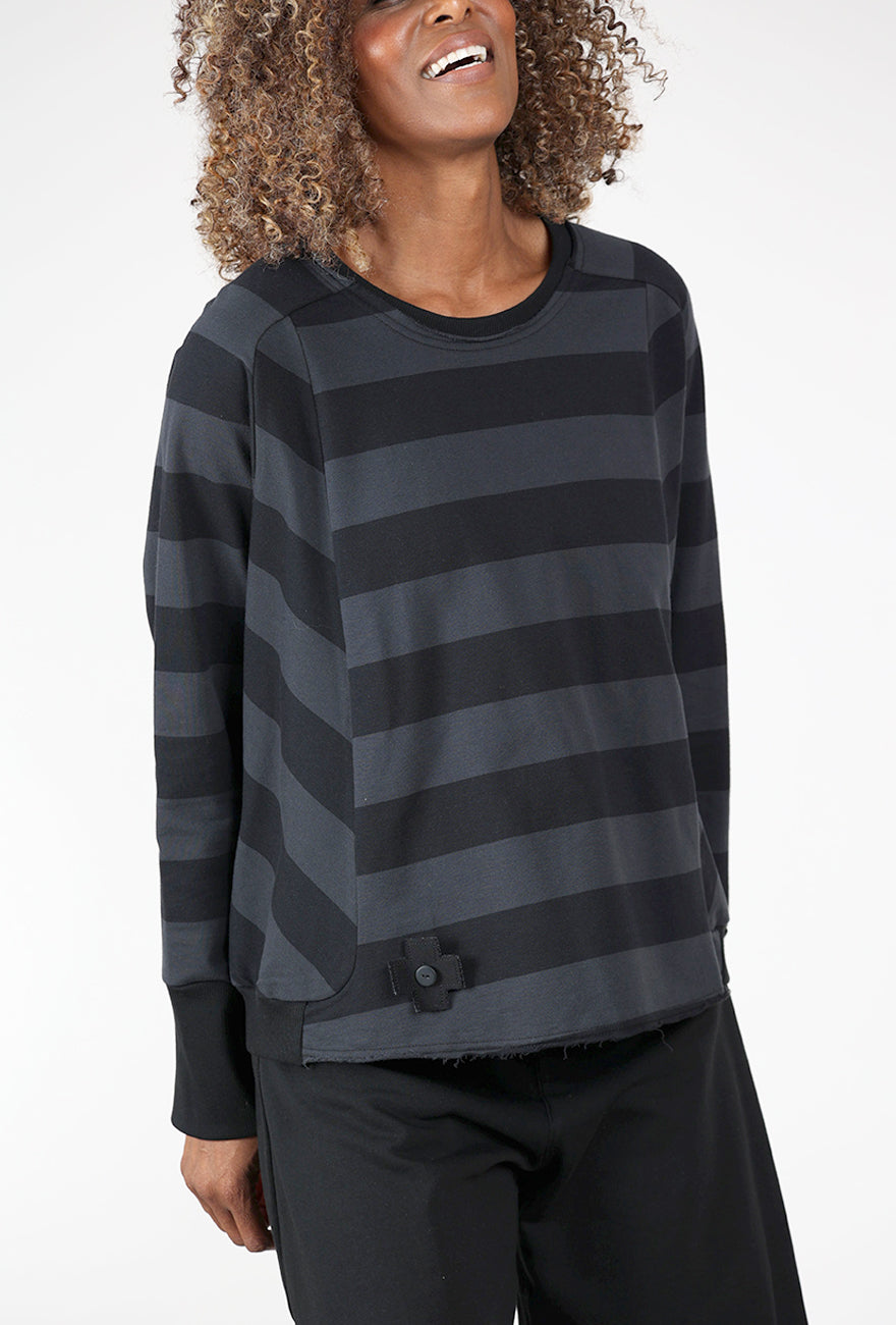 Short Sweat, Wide Stripe Angle 4