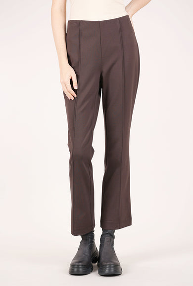 Olivia by Habitat Ponte Kick Flare Pant, Chocolate 