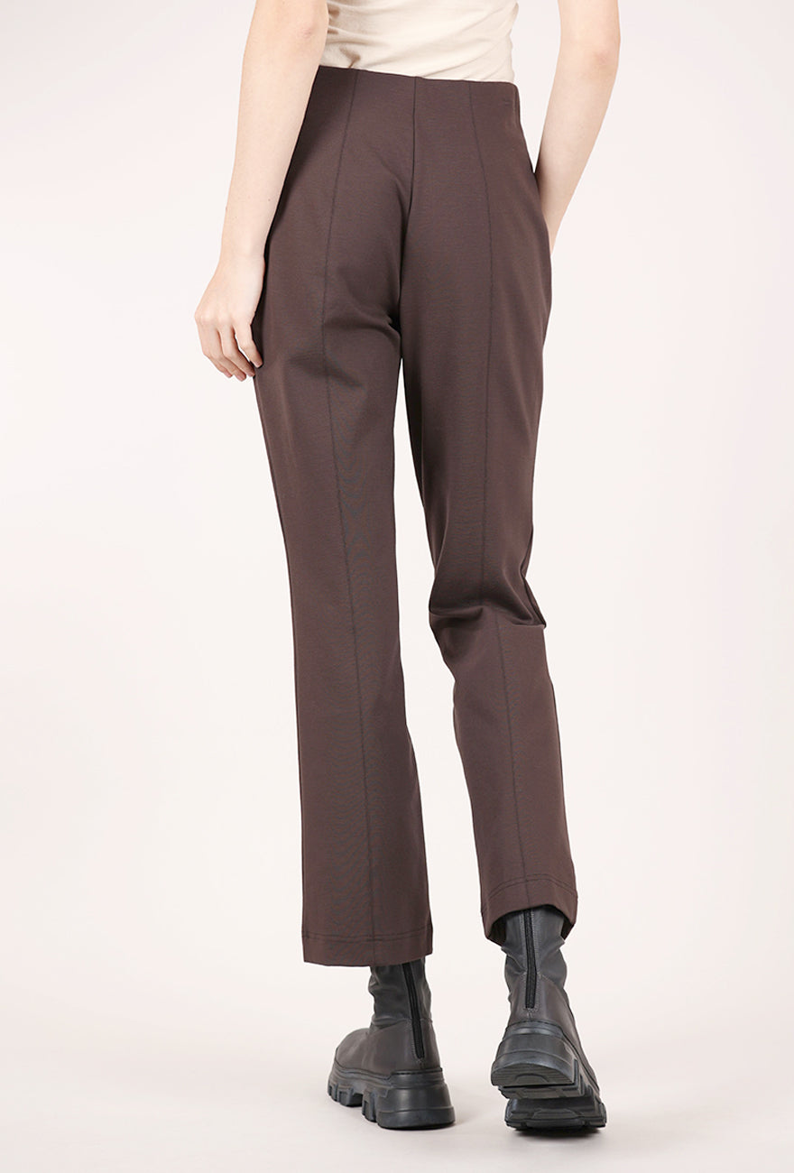 Olivia by Habitat Ponte Kick Flare Pant, Chocolate 