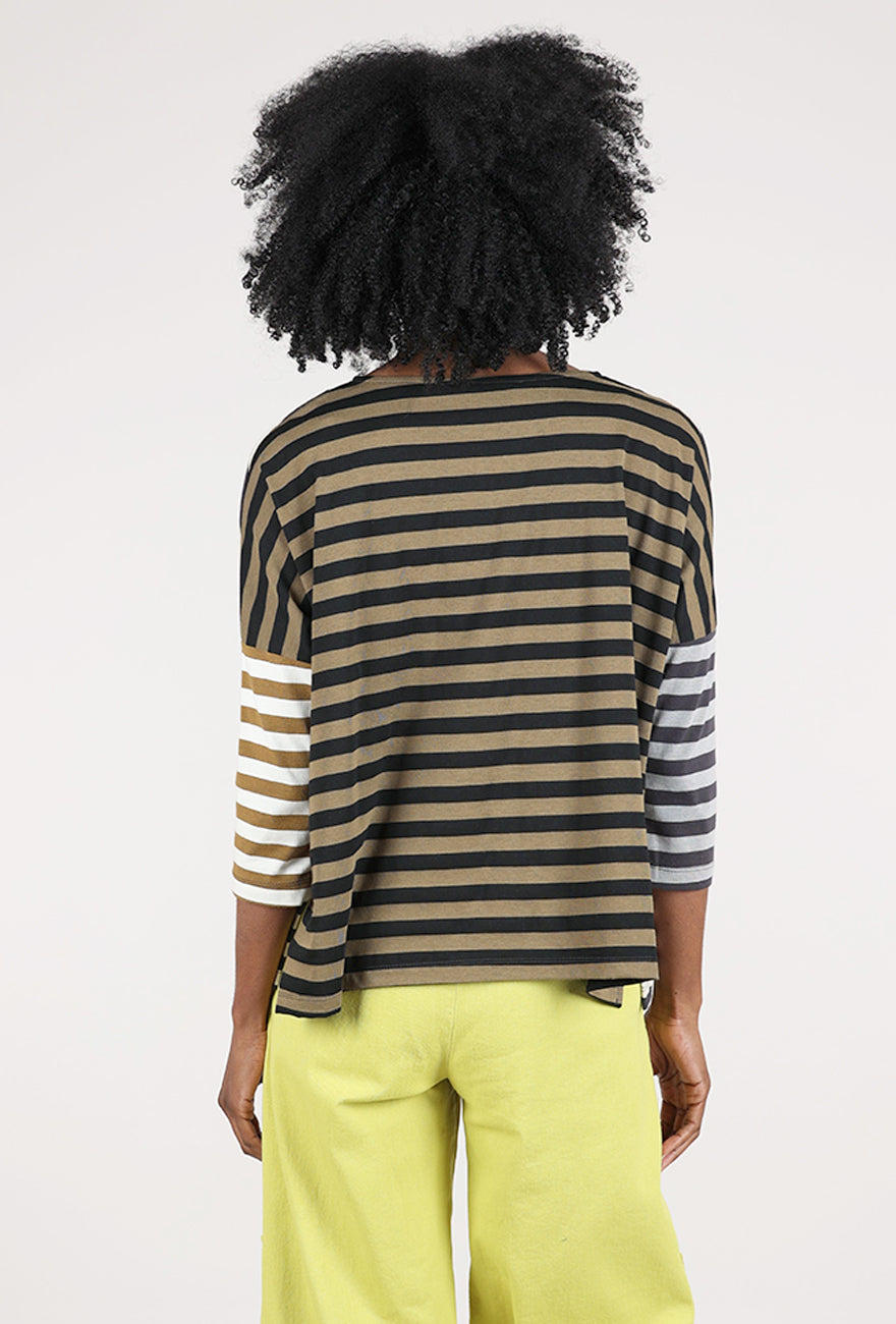 Alembika Multi Stripes Tee, Earth Mix 