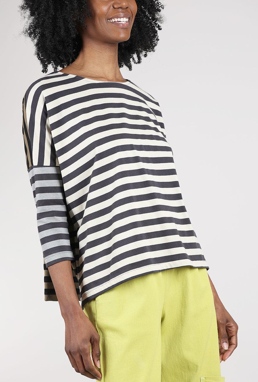 Alembika Multi Stripes Tee, Earth Mix 