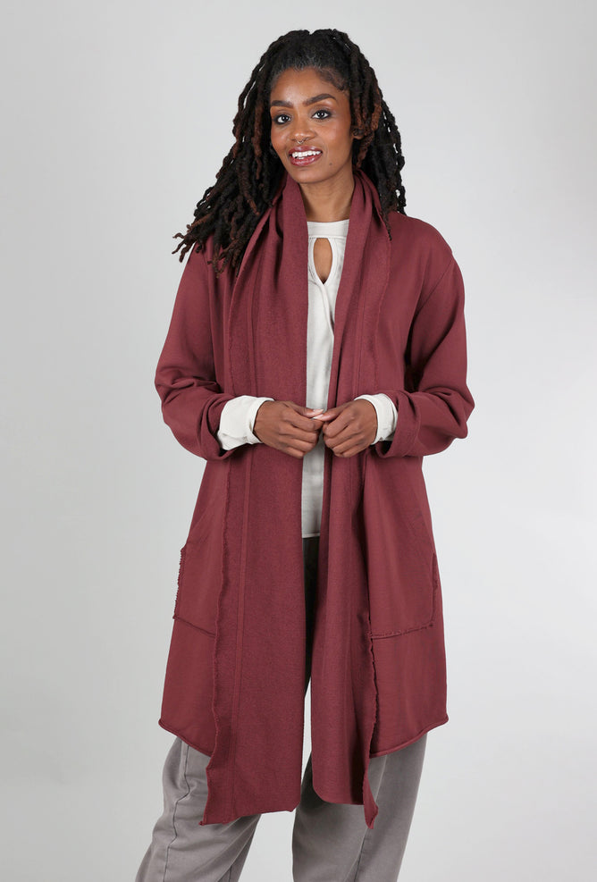 Baci Shawl Collar Cardie, Rust 