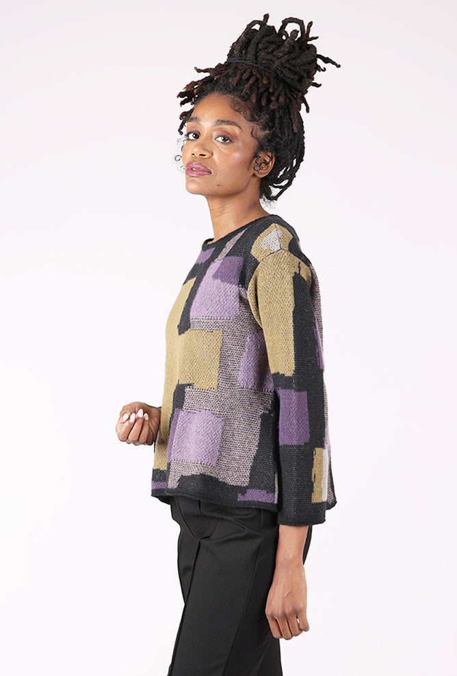 Olivia by Habitat Statement Collage Pullover, Moss 