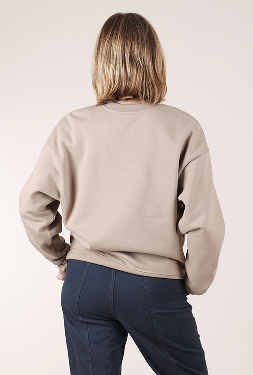 Favorite Daughter The Collegiate Sweatshirt, Soft Taupe 