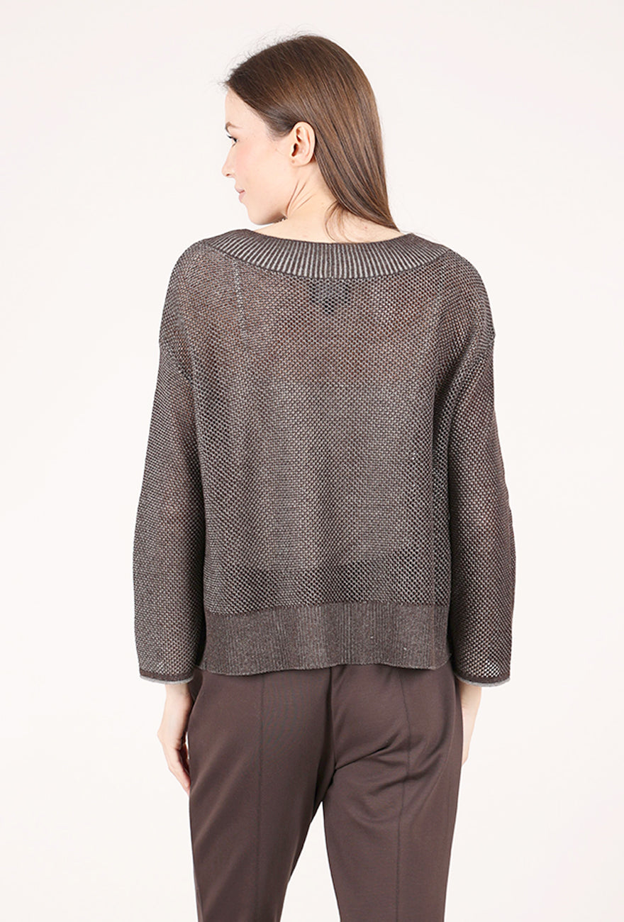 Olivia by Habitat Reversible Mesh Go-To Topper, Chocolate 