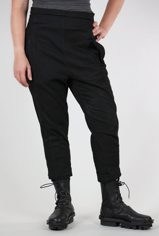 Rundholz Texture Twill Trousers, Black 