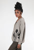 Grade & Gather Contrast Floral Cardie, Twig 