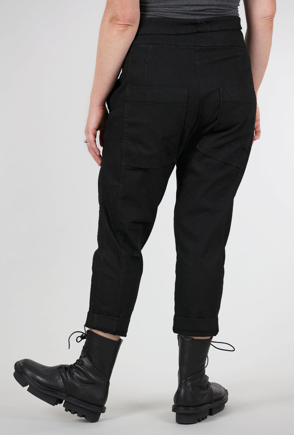 Rundholz Texture Twill Trousers, Black 