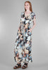 Grade & Gather Swirl Beach Dress, Peach Multi 