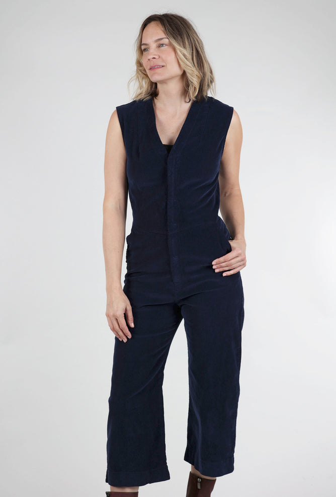 Prairie Underground Fine Again Cord Jumpsuit, Midnight 