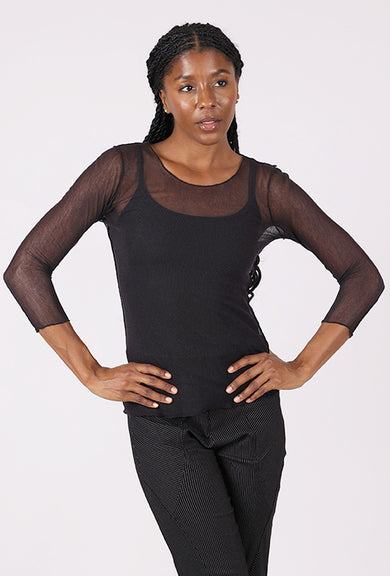 Porto Diva Mesh Tee, Iron 