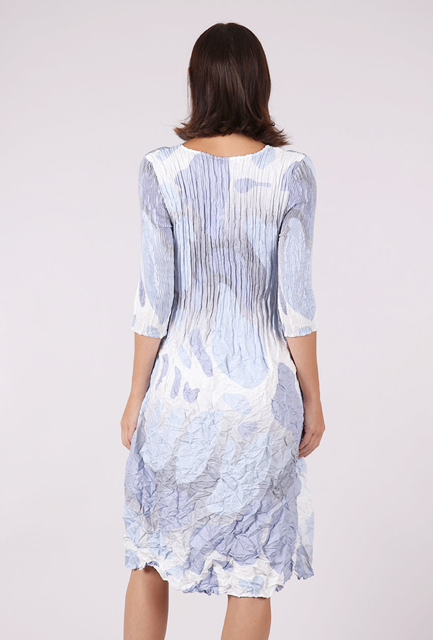 Alquema 3/4-Sleeve Smash Pocket Dress, Lyric Blue 