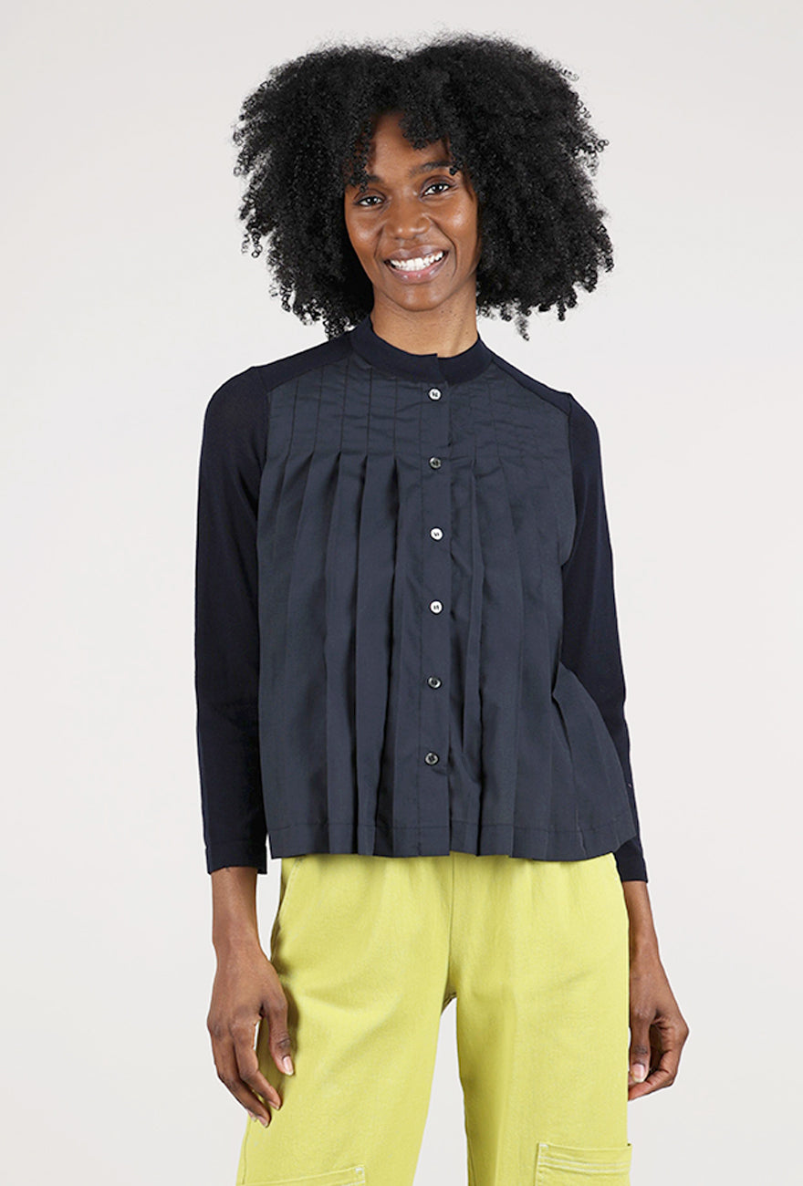 Yoshi Kondo Organ Cardigan, Navy 