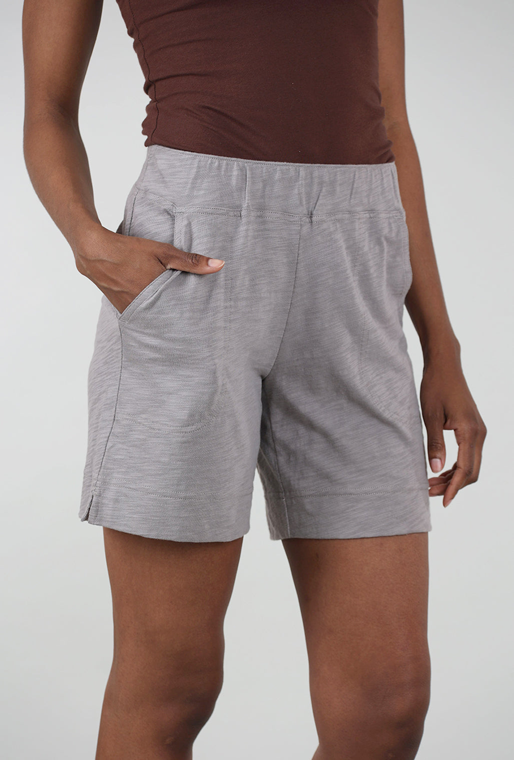 Escape by Habitat Cotton Slub Short, Fog 